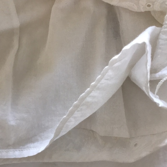 Joie Soleil White Boho Eyelet Lace Sleeveless Mini Dress | Size XS - Picture 10 of 11